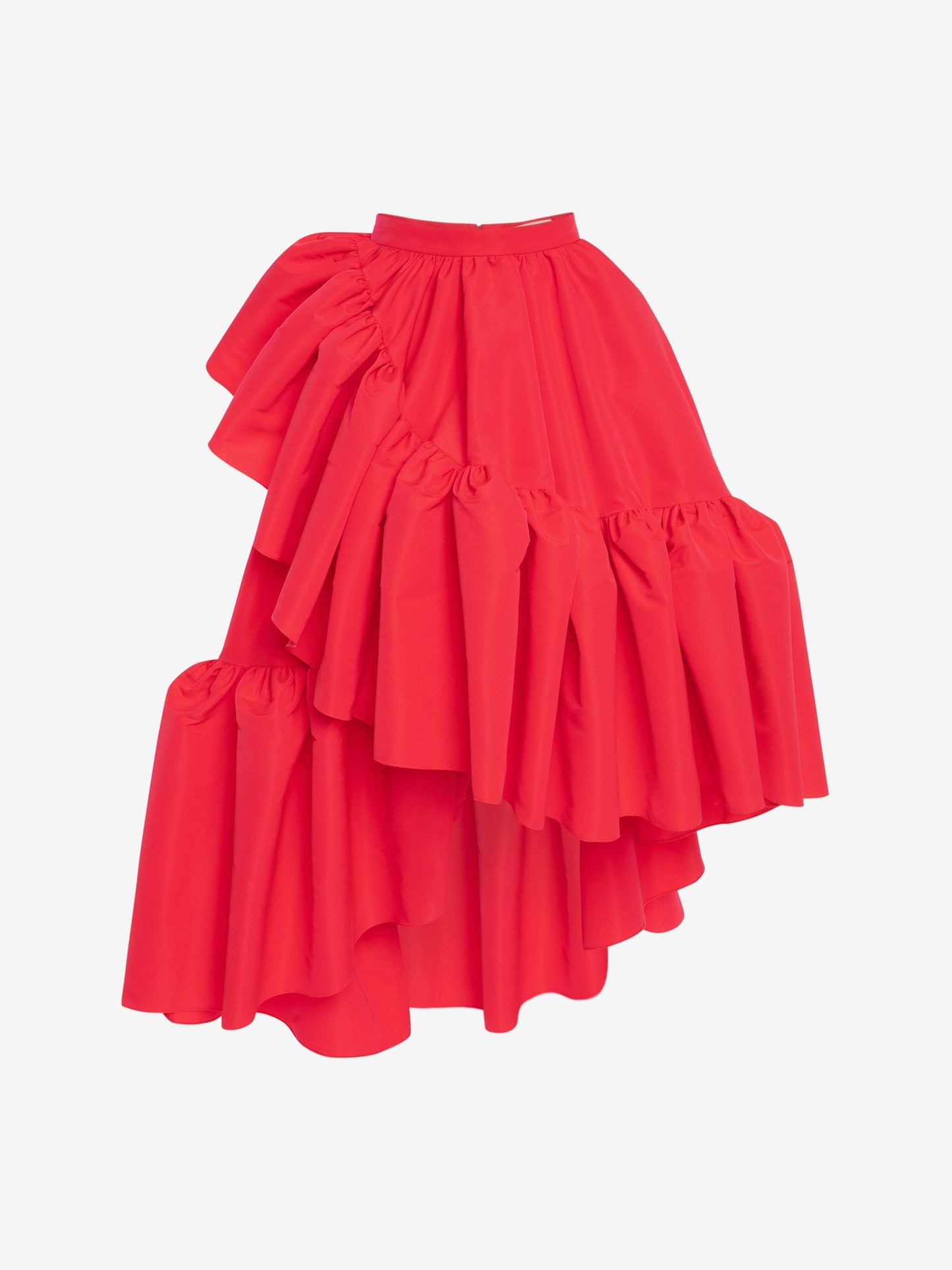ALEXANDER MCQUEEN-Gather Ruffle Midi Skirt-