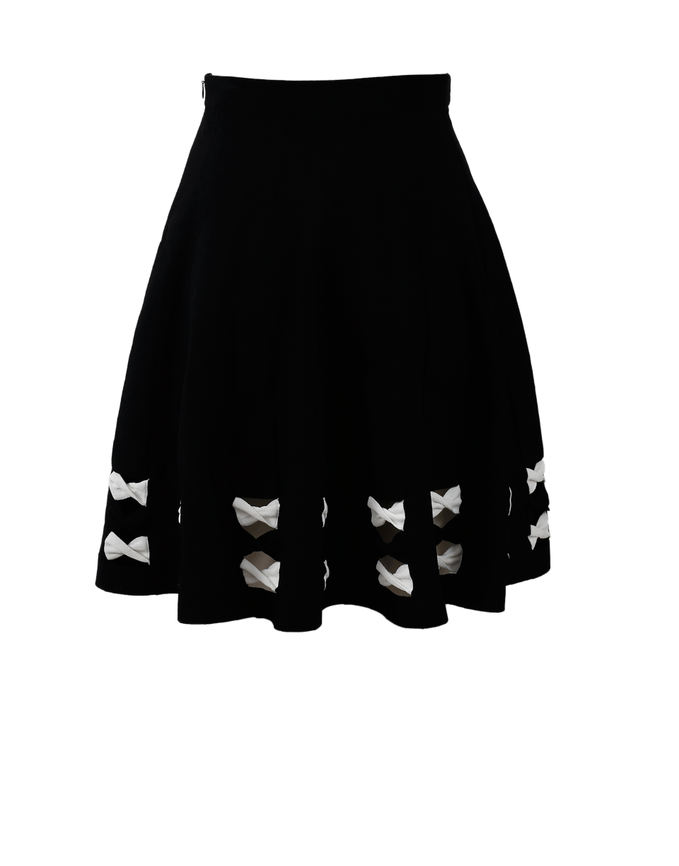 ALEXANDER MCQUEEN-Stitch Detail Skirt-