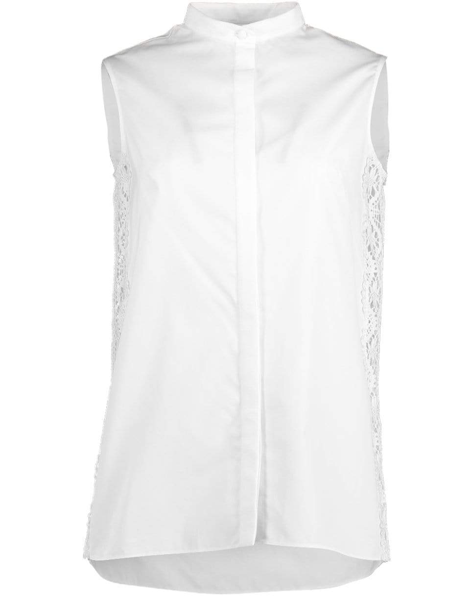 ALEXANDER MCQUEEN-Lace Detail Blouse-