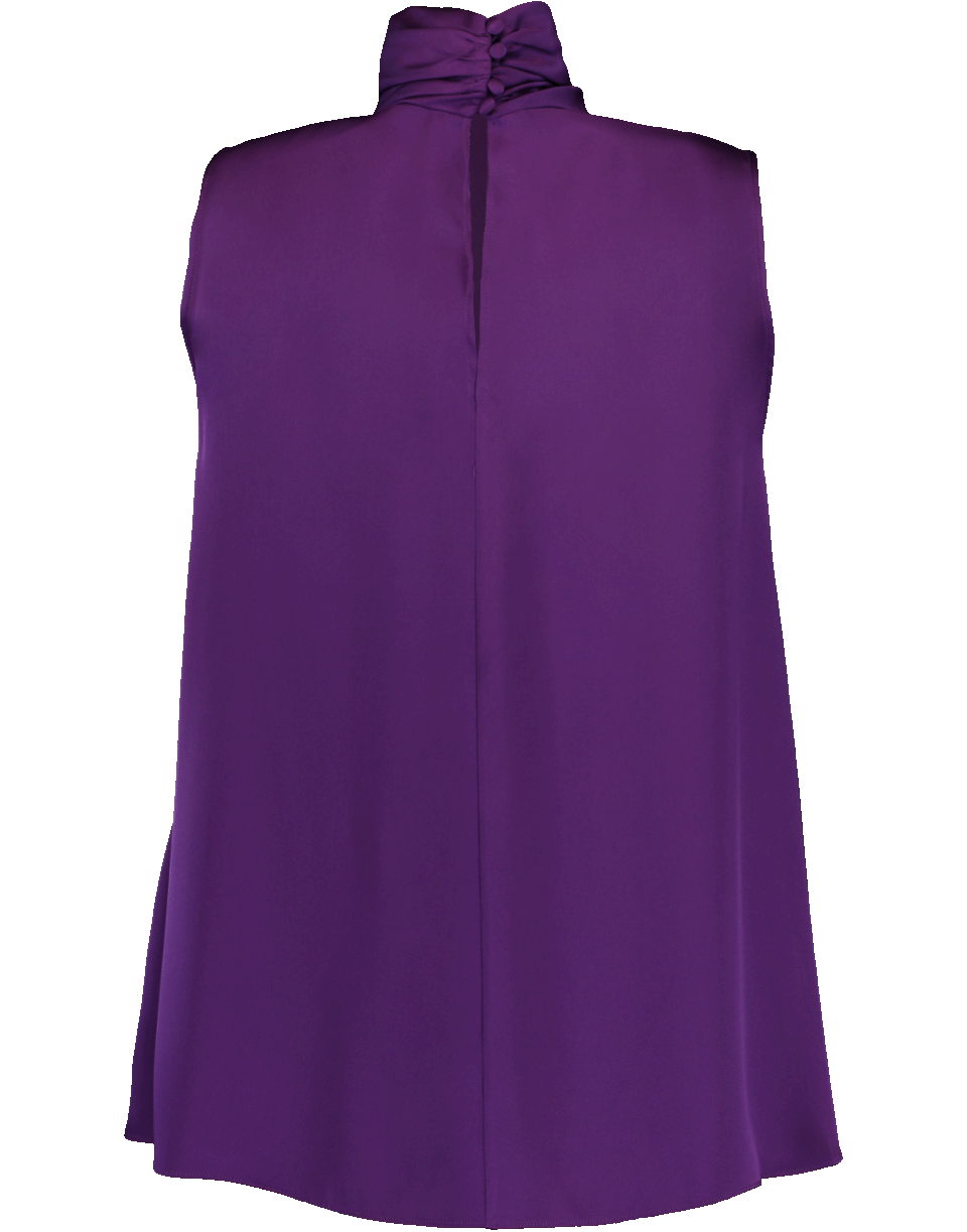 ALEXANDER MCQUEEN-Double Satin Bow Blouse-