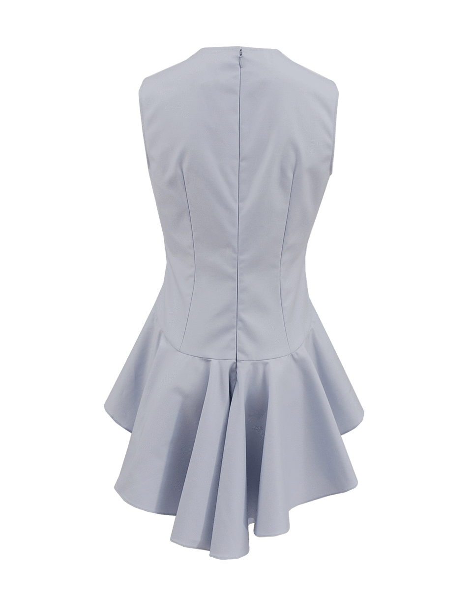 ALEXANDER MCQUEEN-Sleeveless Back Zip Peplum Top-