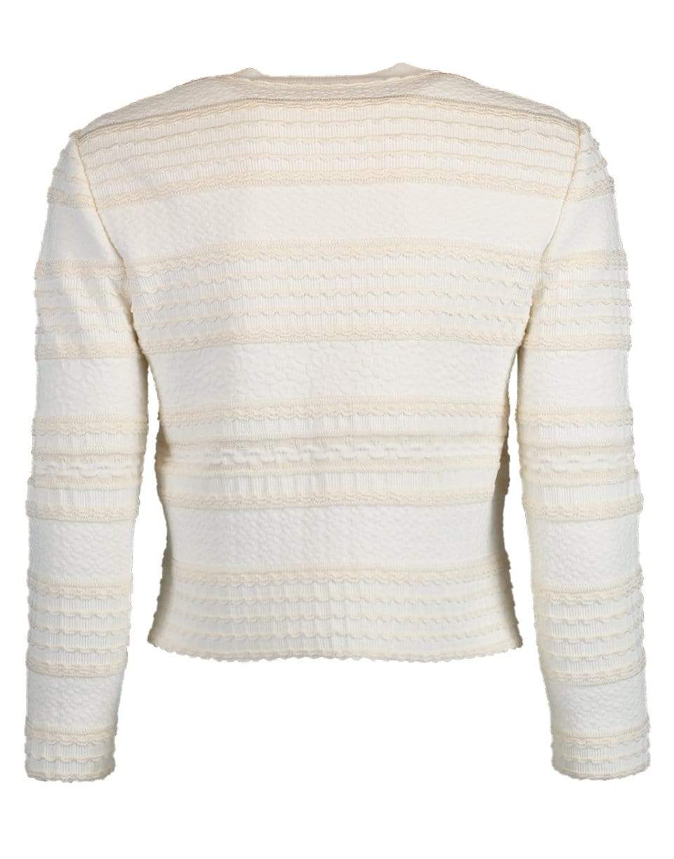ALEXANDER MCQUEEN-Textured Cropped Cardigan-