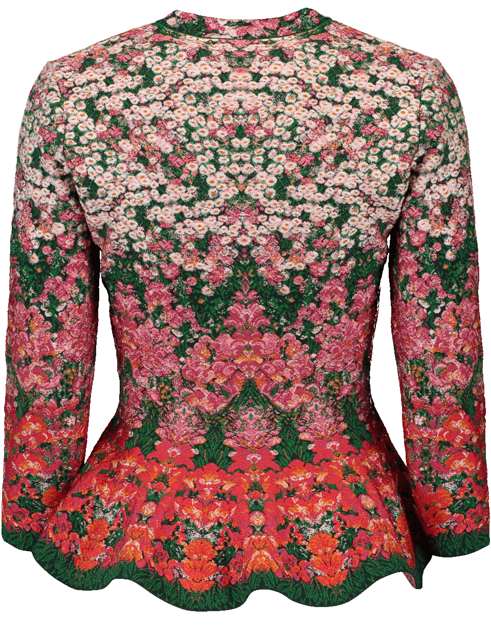 ALEXANDER MCQUEEN-Peplum Cardigan-