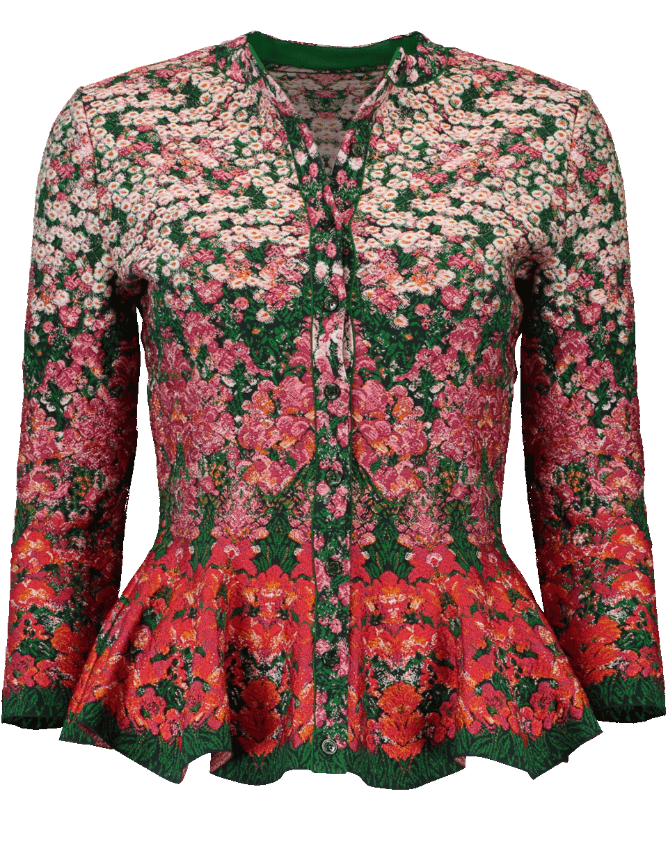 ALEXANDER MCQUEEN-Peplum Cardigan-