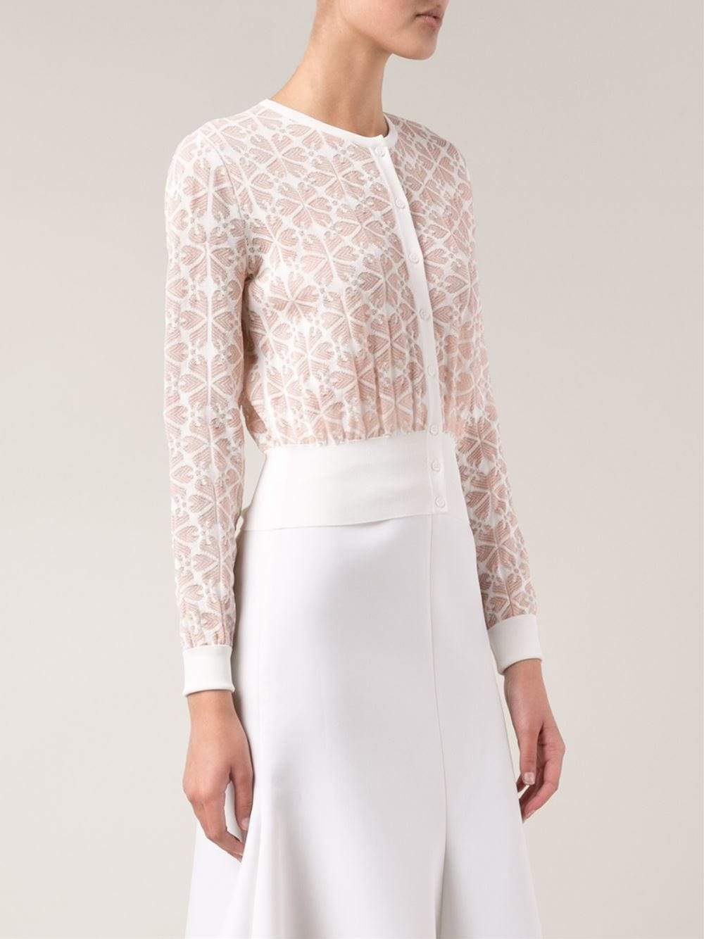 ALEXANDER MCQUEEN-Cropped Cardigan-