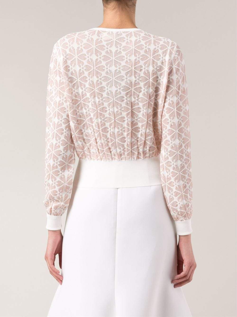 ALEXANDER MCQUEEN-Cropped Cardigan-