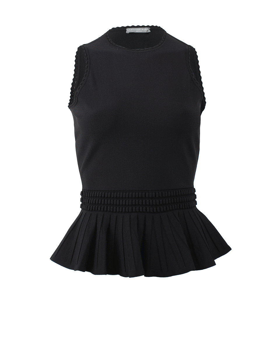 ALEXANDER MCQUEEN-Peplum Top-