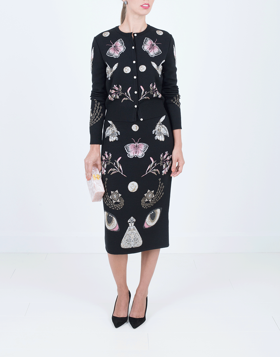 ALEXANDER MCQUEEN-Butterfly Crop Cardigan-