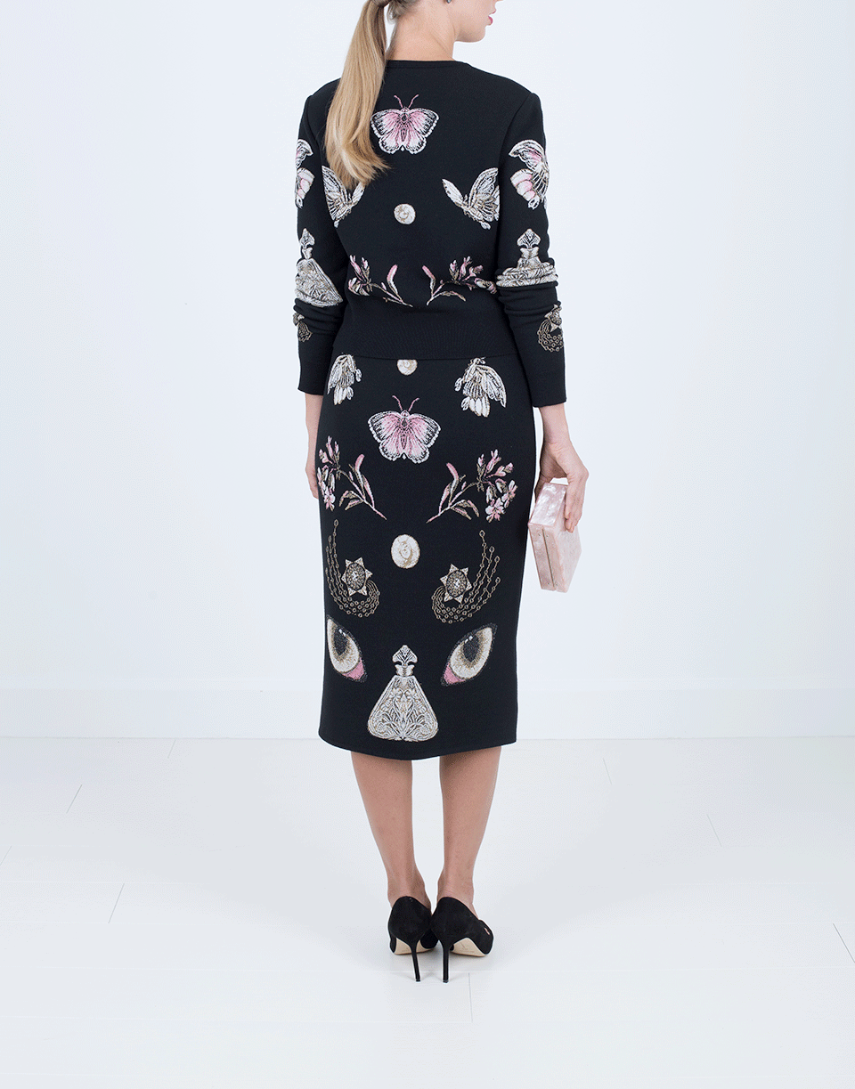 ALEXANDER MCQUEEN-Butterfly Crop Cardigan-