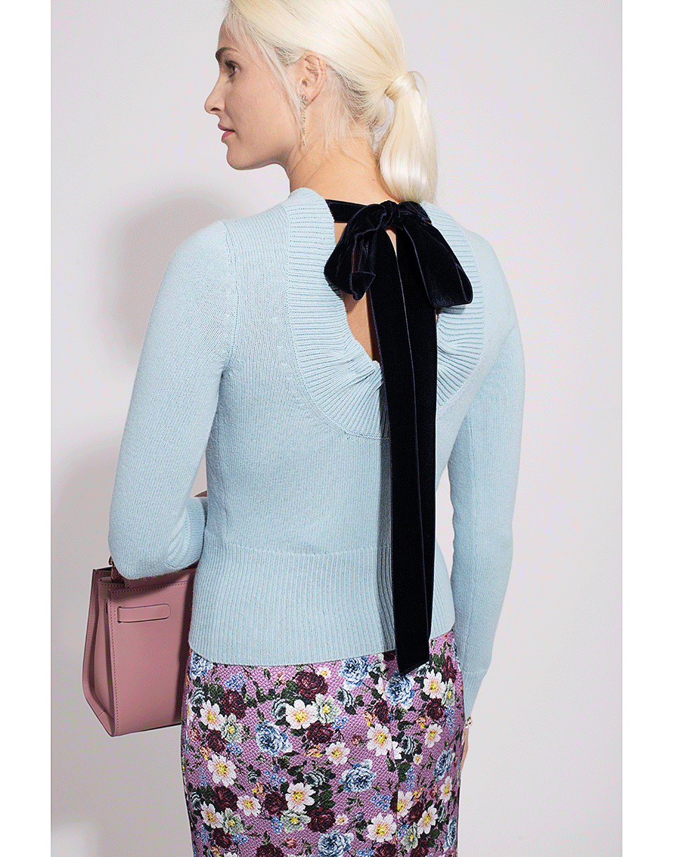 ALEXANDER MCQUEEN-Bow Cashmere Sweater-