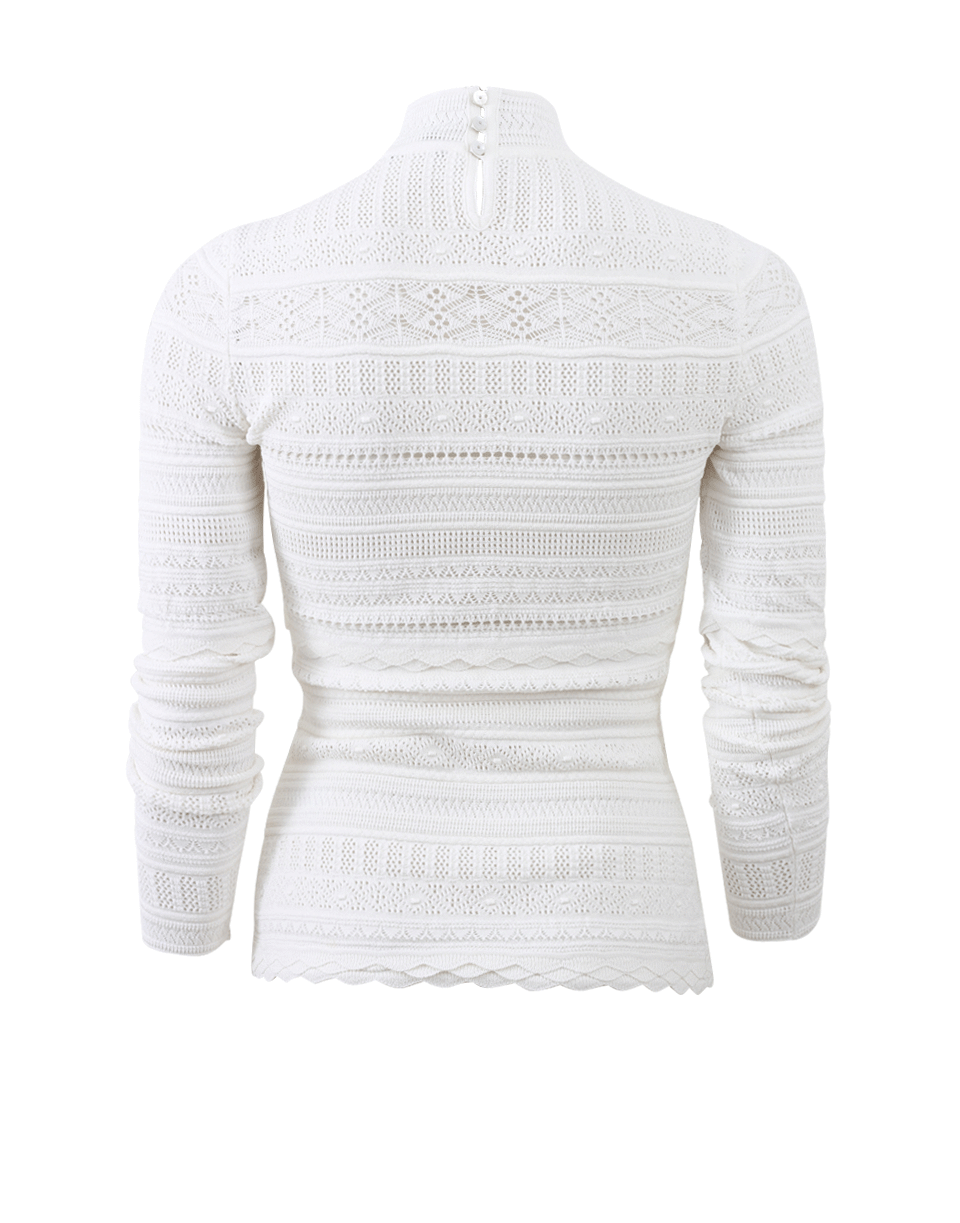 ALEXANDER MCQUEEN-Lace Knit Turtleneck-