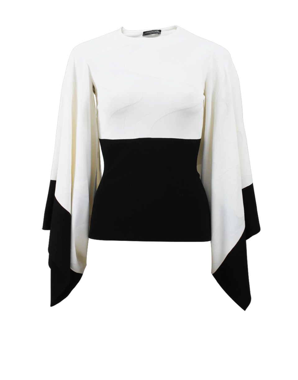 ALEXANDER MCQUEEN-Kimono Sleeve Top-