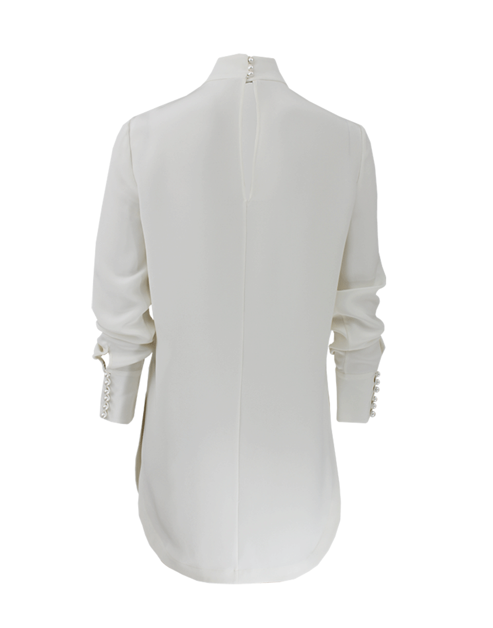 ALEXANDER MCQUEEN-Long Sleeve Split Side Pearl Button Tunic-