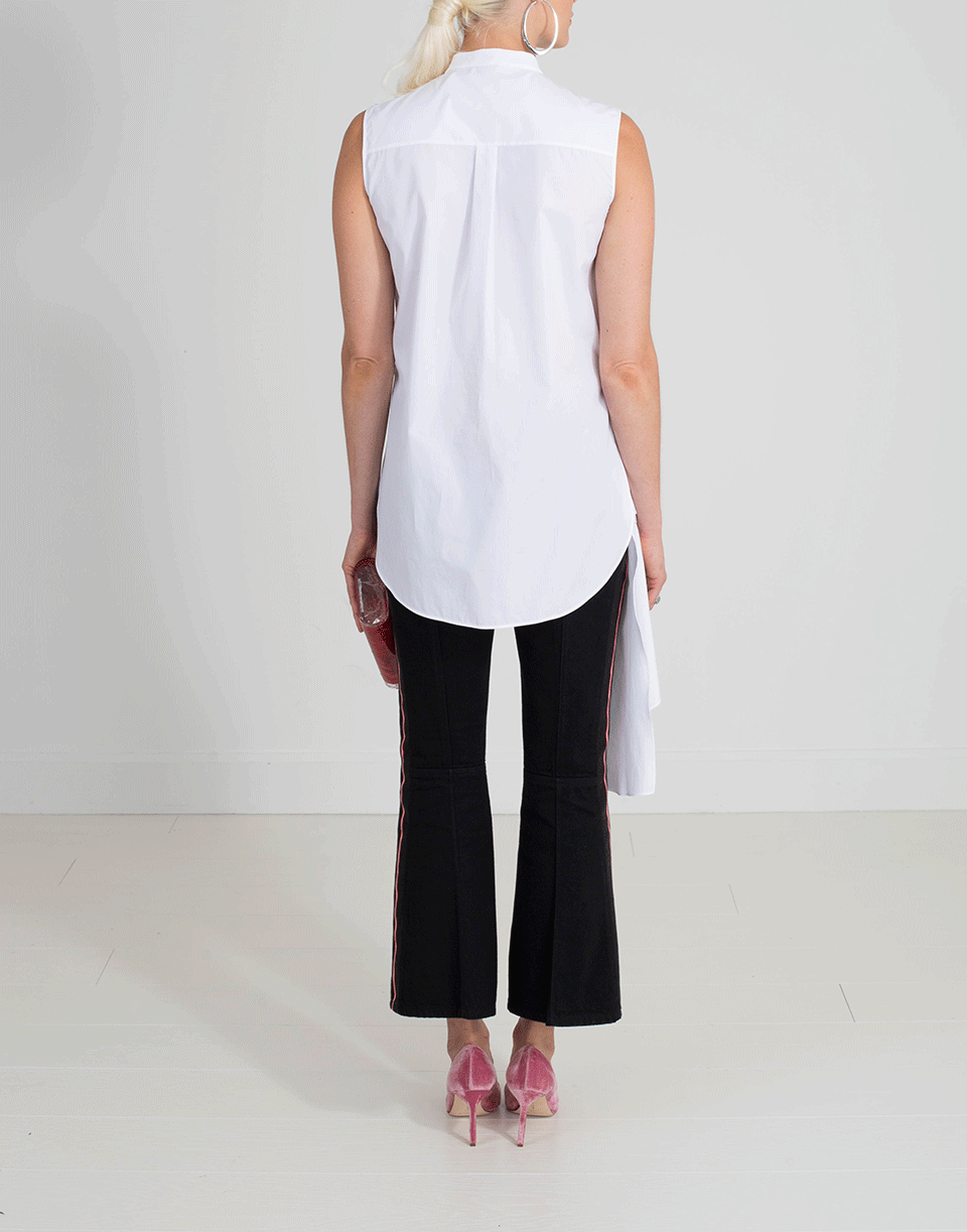 ALEXANDER MCQUEEN-Ruffle Drape Shirt-