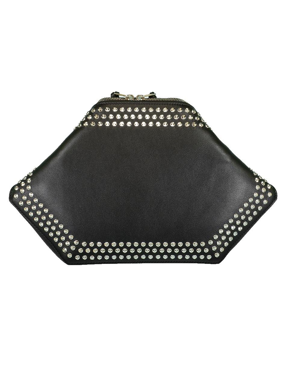 ALEXANDER MCQUEEN-Studded Butterfly Pouch-BLACK