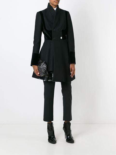 ALEXANDER MCQUEEN-De Manta Clutch-BLK/WHT
