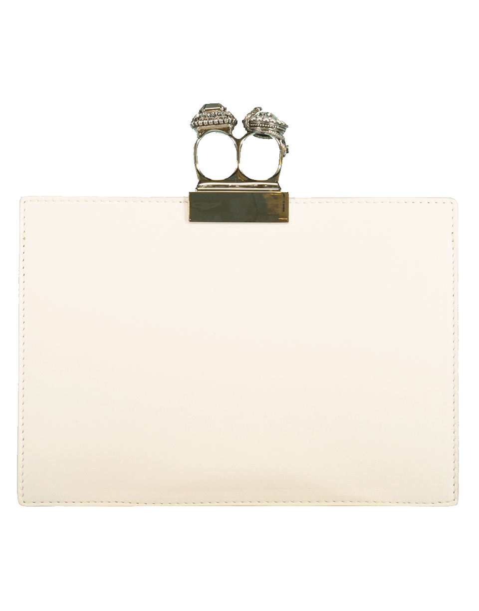 ALEXANDER MCQUEEN-Jeweled Double Ring Clutch-MULTI
