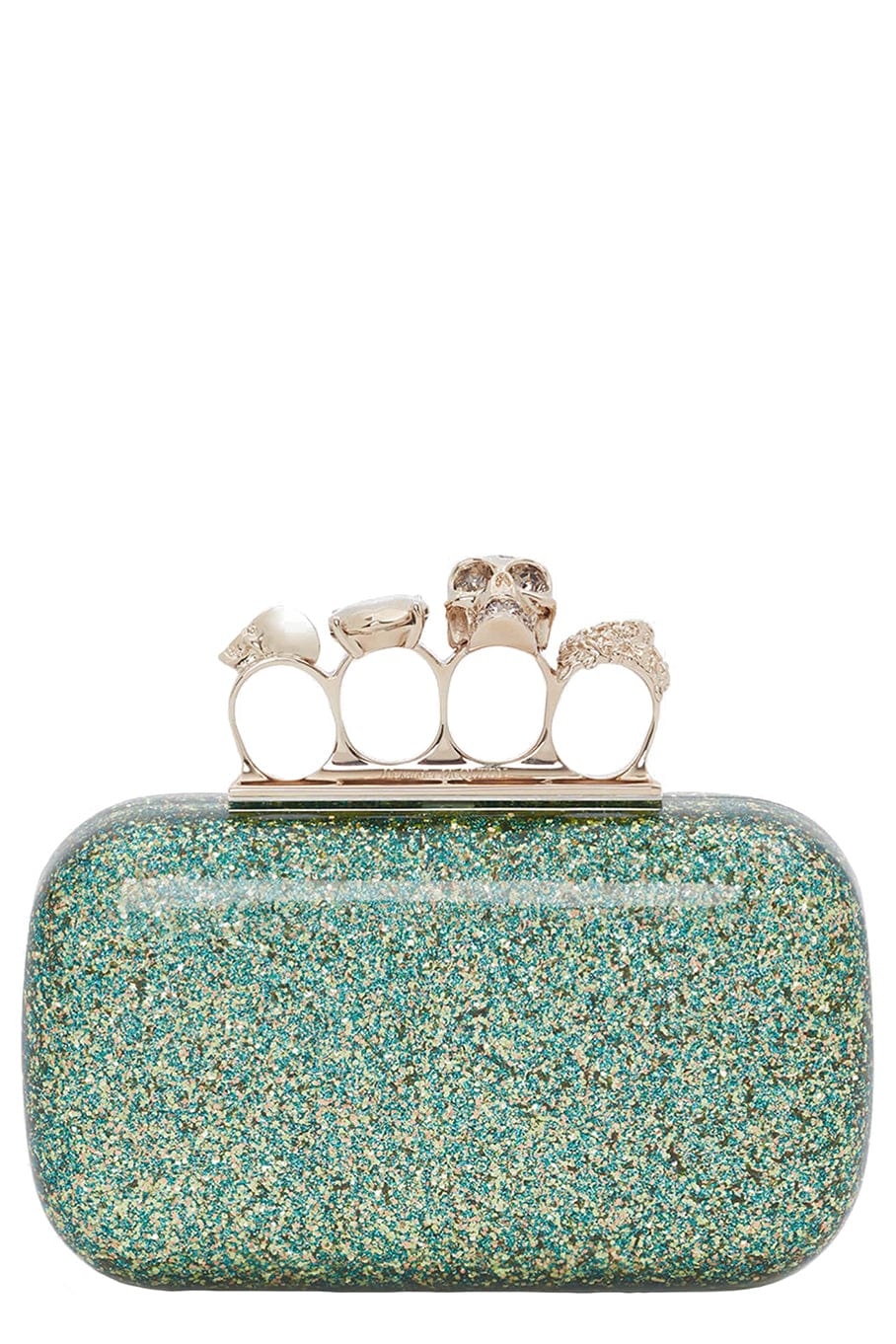ALEXANDER MCQUEEN-Skull Box Clutch-MULTI