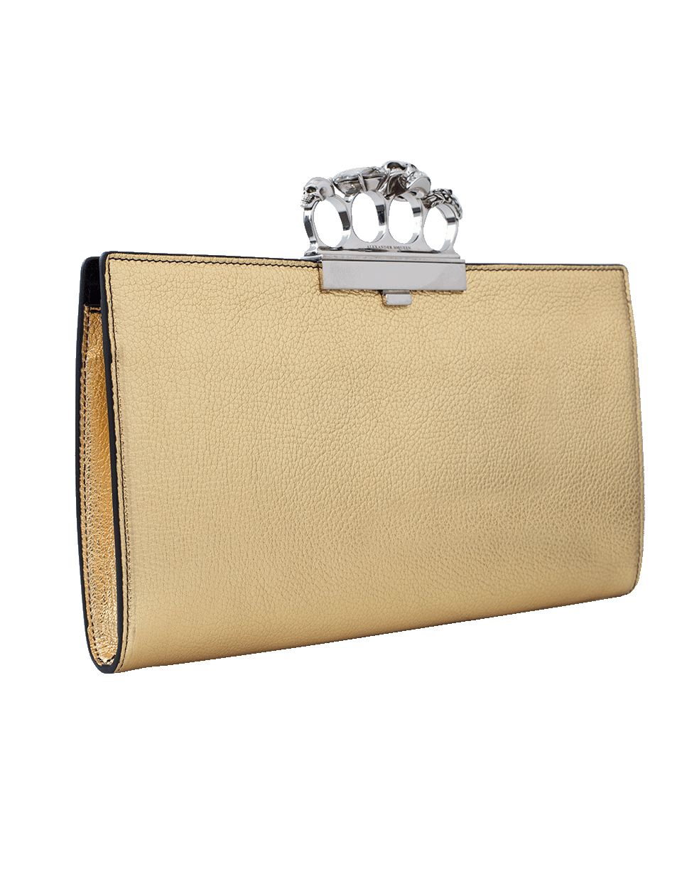 ALEXANDER MCQUEEN-Flat Knuckle Clutch-SAHARAGL
