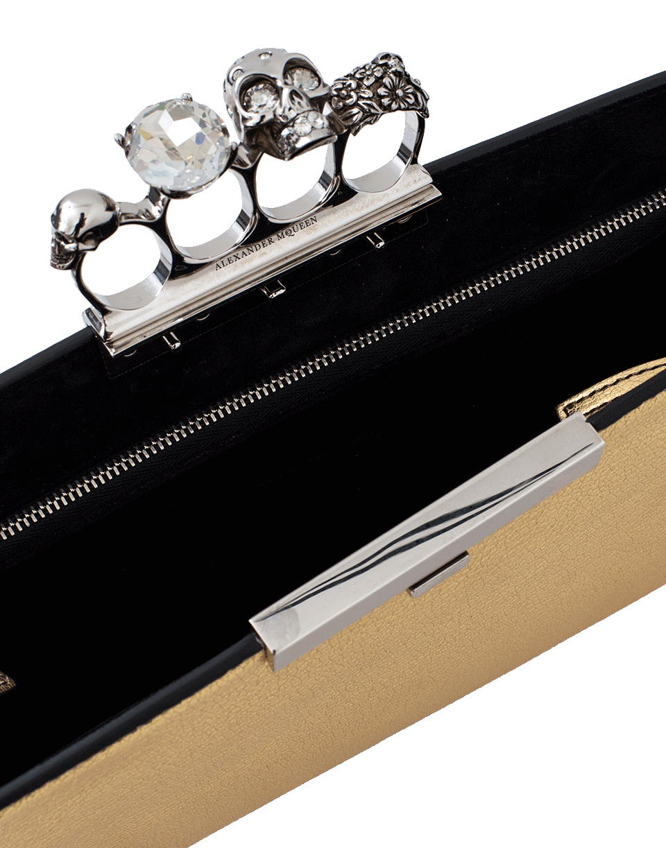 ALEXANDER MCQUEEN-Flat Knuckle Clutch-SAHARAGL