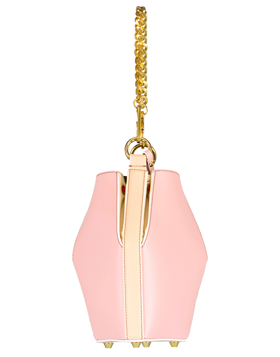 ALEXANDER MCQUEEN-Bi-Color Small Bucket Bag-ANEMONE