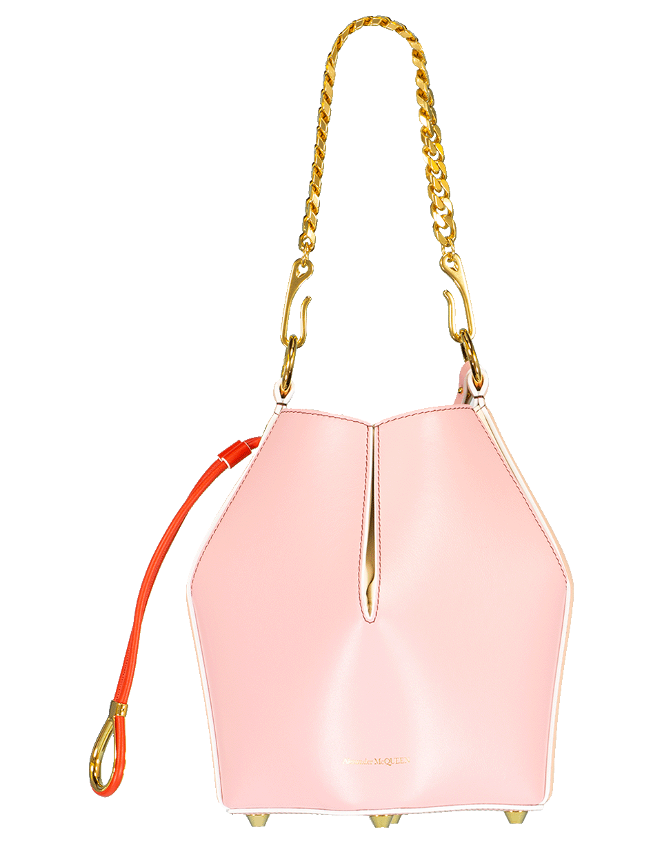 ALEXANDER MCQUEEN-Bi-Color Small Bucket Bag-ANEMONE