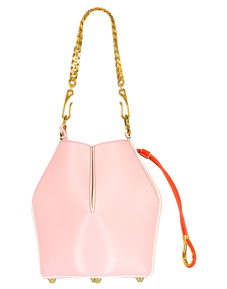ALEXANDER MCQUEEN-Bi-Color Small Bucket Bag-ANEMONE