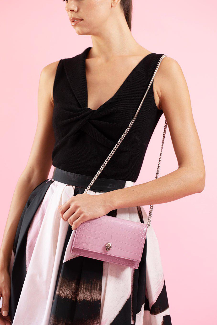 ALEXANDER MCQUEEN-Small Skull Bag - Antique Pink-ANTIQUE PINK