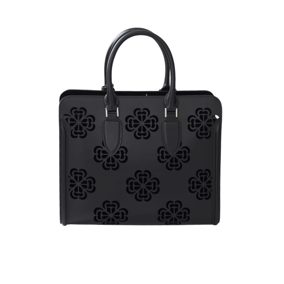 ALEXANDER MCQUEEN-Heroine Open Tote-BLACK