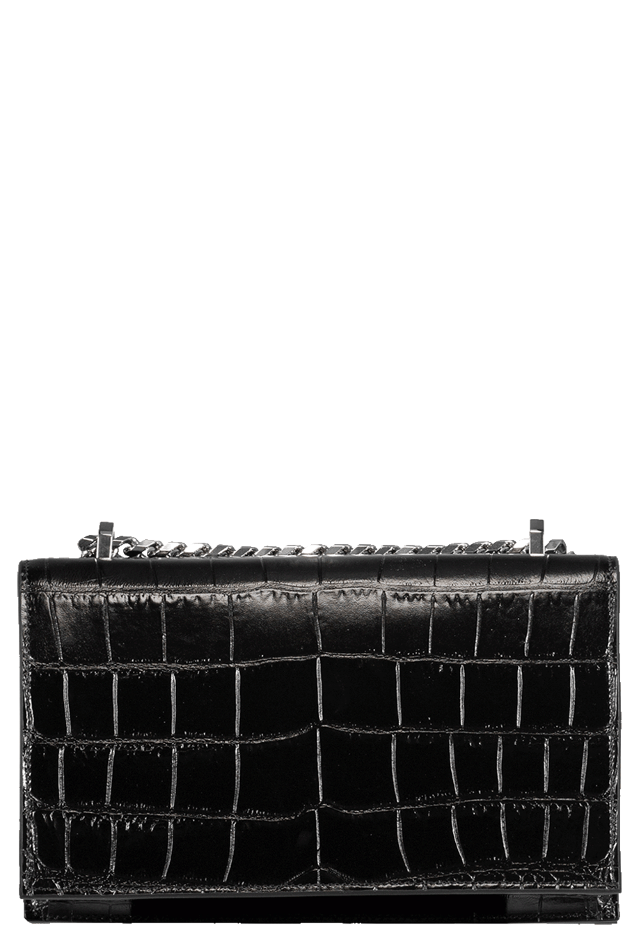 ALEXANDER MCQUEEN-Jeweled Satchel-BLACK