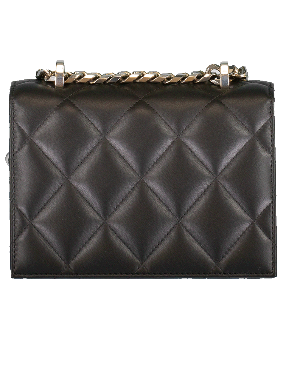 ALEXANDER MCQUEEN-Small Jewel Four Ring Satchel-BLACK