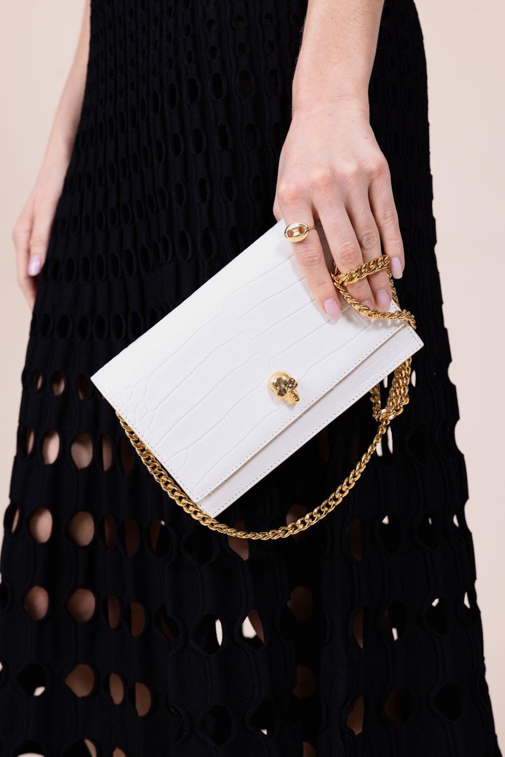 ALEXANDER MCQUEEN-Small Skull Bag - Deep Ivory-DEEPIVOR