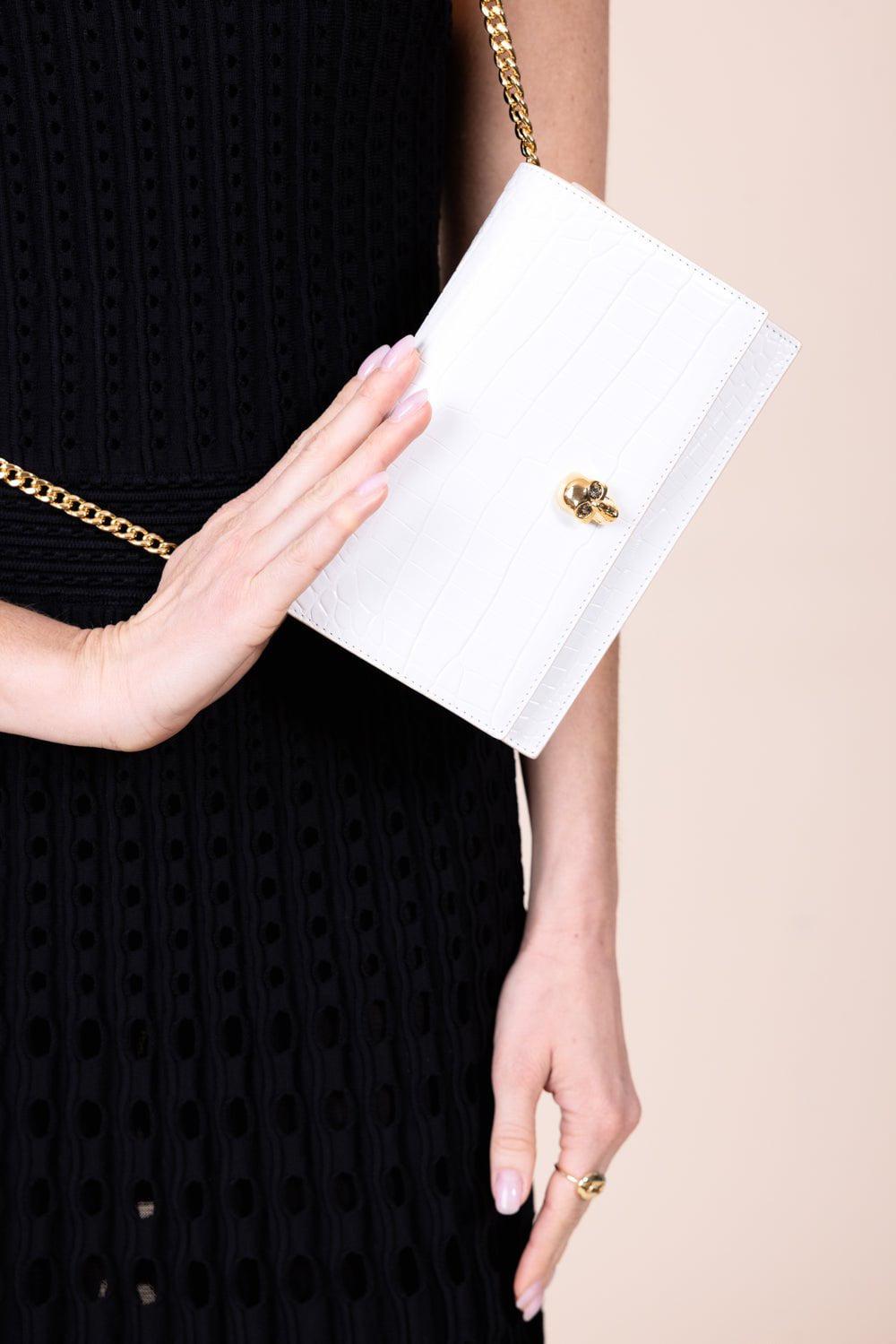 ALEXANDER MCQUEEN-Small Skull Bag - Deep Ivory-DEEPIVOR