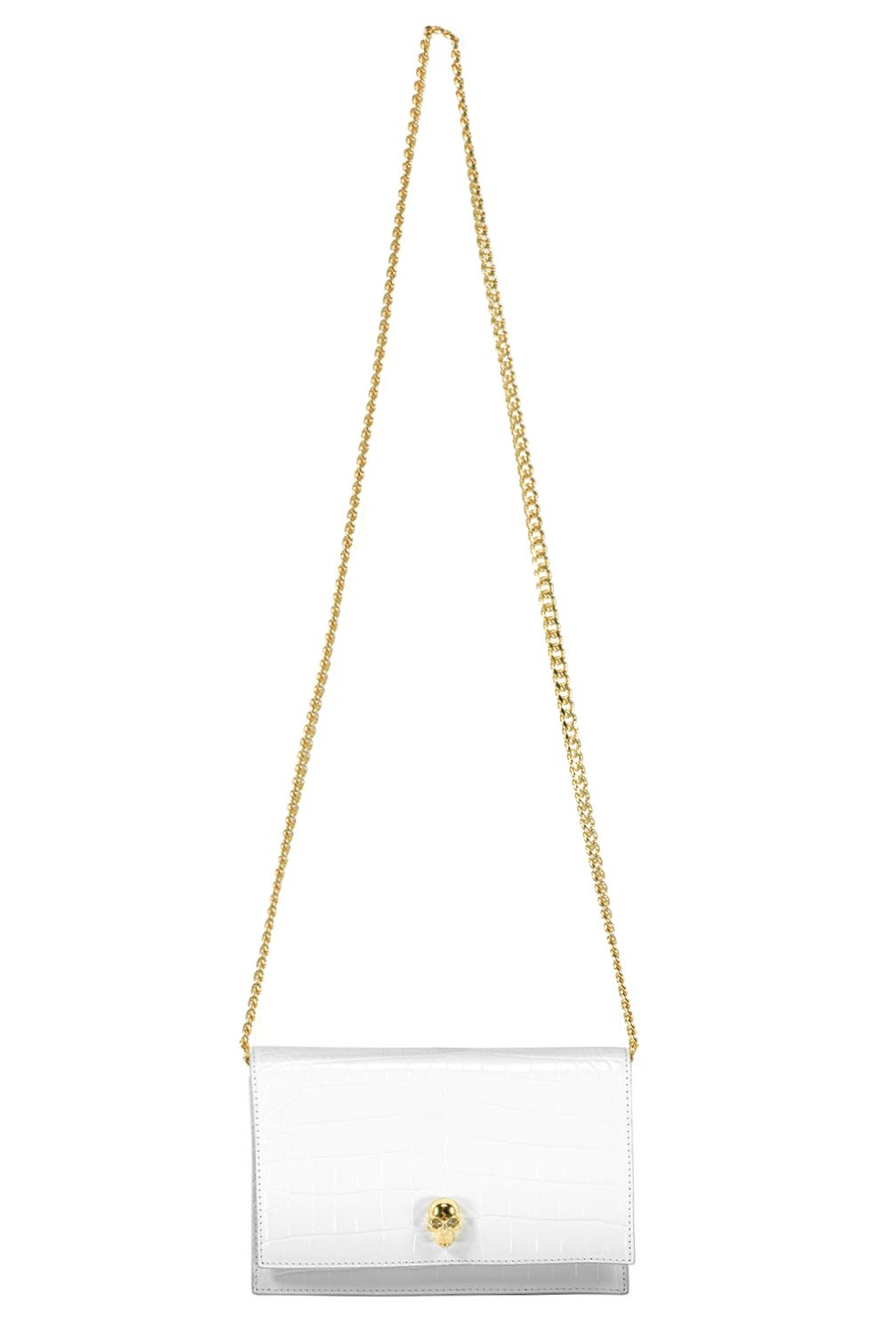 ALEXANDER MCQUEEN-Small Skull Bag - Deep Ivory-DEEPIVOR