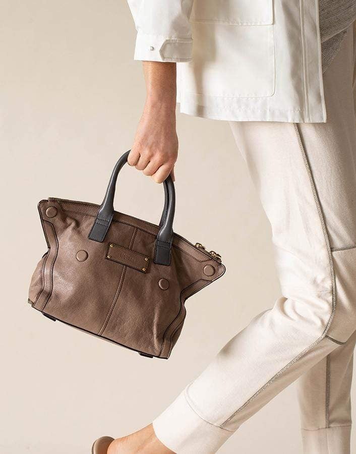 ALEXANDER MCQUEEN-De Manta Mini Tote-GRAY