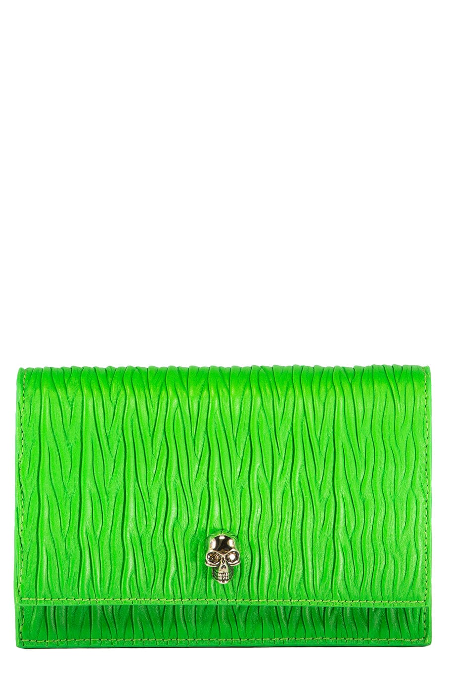 ALEXANDER MCQUEEN-Small Skull Bag - Acid Green-GREEN