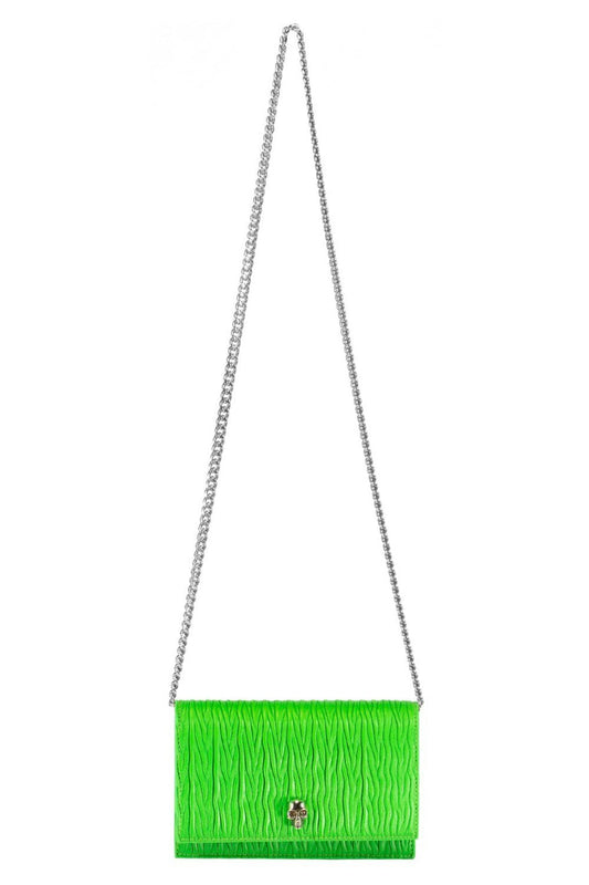ALEXANDER MCQUEEN-Small Skull Bag - Acid Green-GREEN