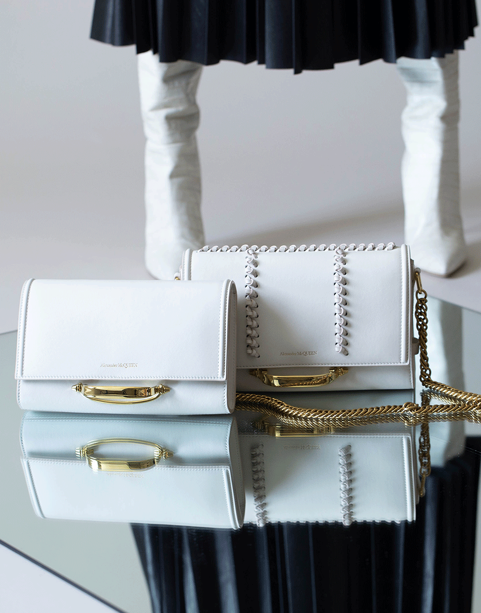 ALEXANDER MCQUEEN-Deep Ivory The Story Shoulder Bag-IVORY