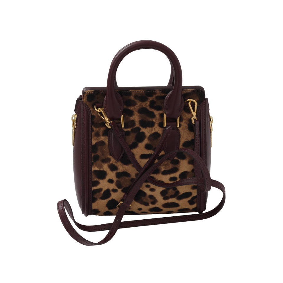 ALEXANDER MCQUEEN-Leopard Mini Heroine-NATURAL
