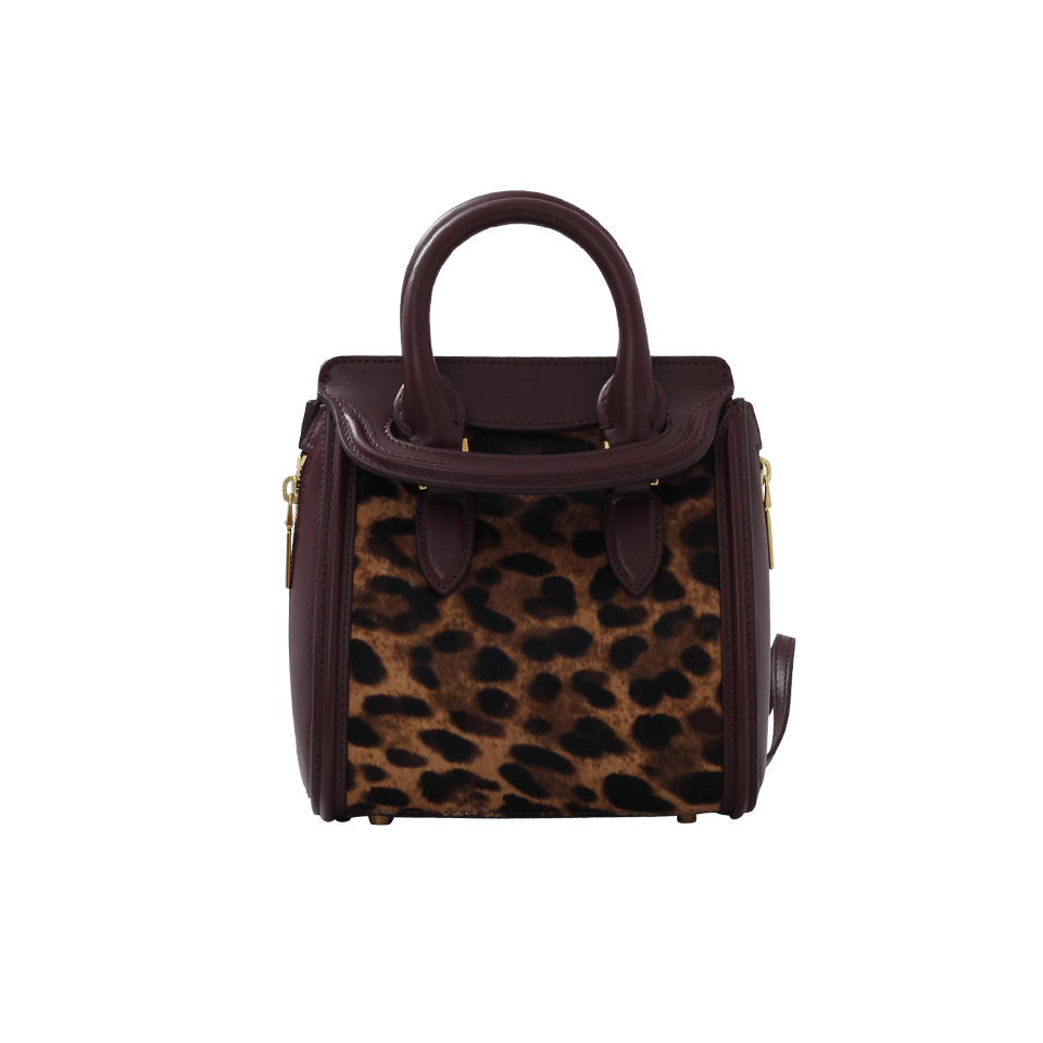 ALEXANDER MCQUEEN-Leopard Mini Heroine-NATURAL