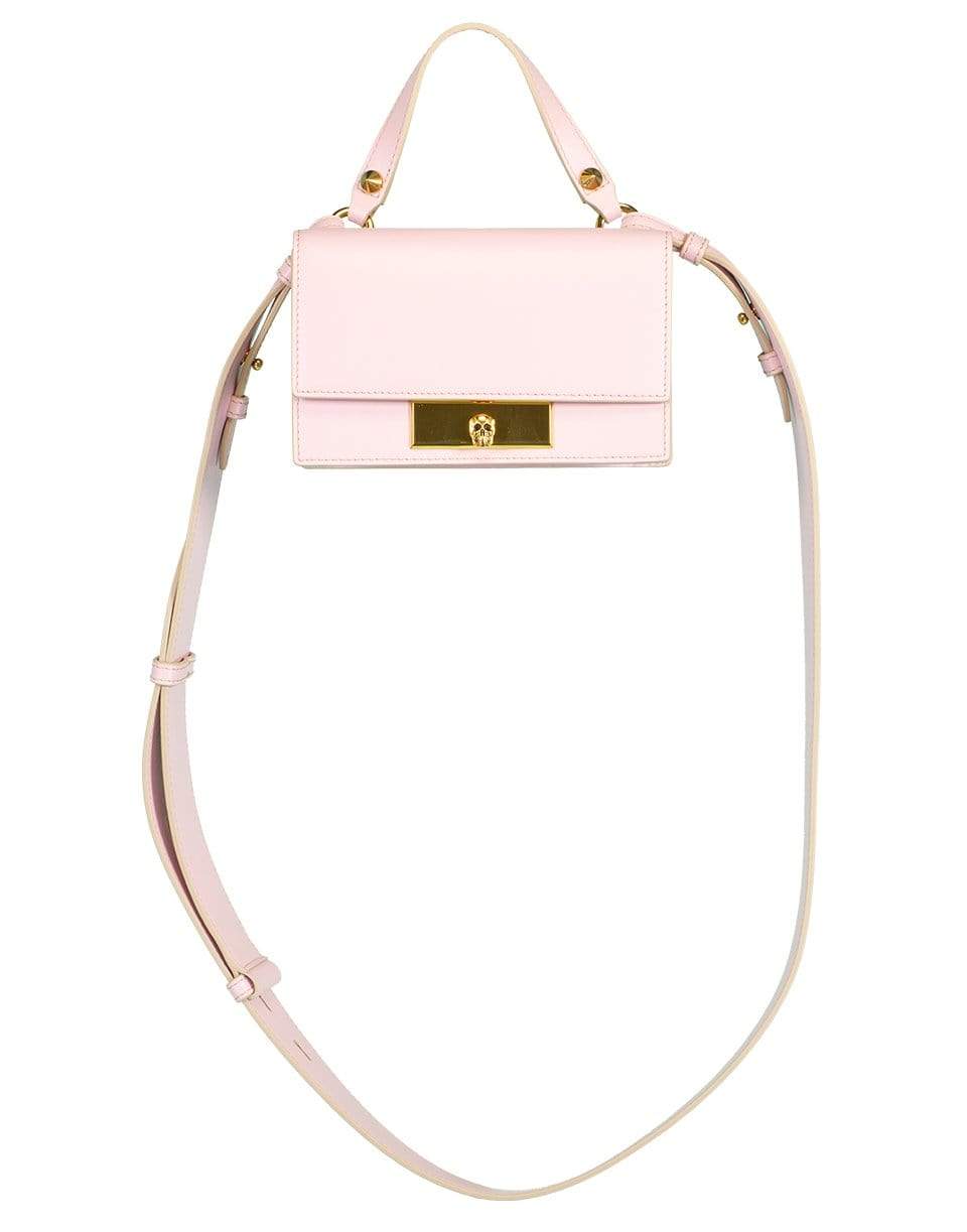 ALEXANDER MCQUEEN-Rosebud Skull Lock Small Bag-ROSE BUD