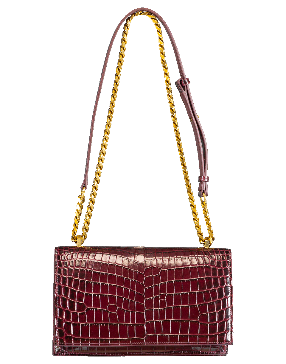 ALEXANDER MCQUEEN-Jeweled Satchel-ROSE/BRN
