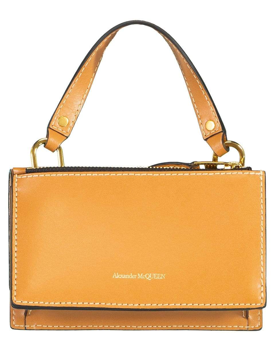 ALEXANDER MCQUEEN-Tan Skull Lock Small Bag-TAN