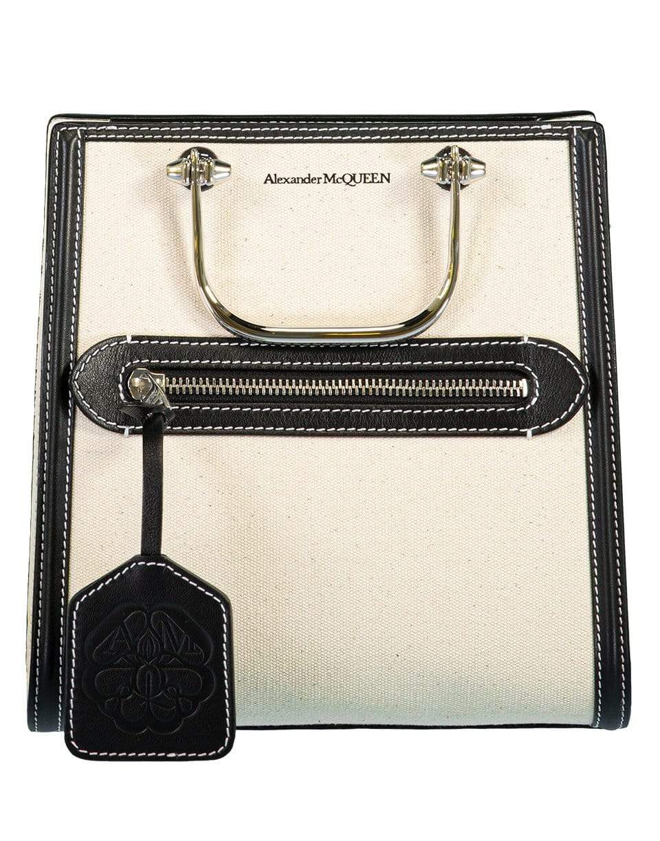 ALEXANDER MCQUEEN-The Short Story Bag - Black-MULTI