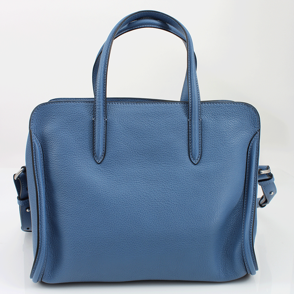 ALEXANDER MCQUEEN-Small Padlock Zip Around Tote-CADETBLU