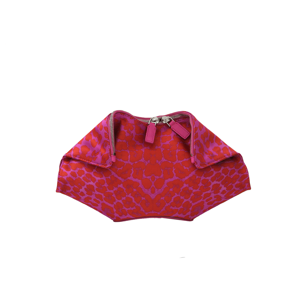 ALEXANDER MCQUEEN-Small De Manta Clutch-FLAME