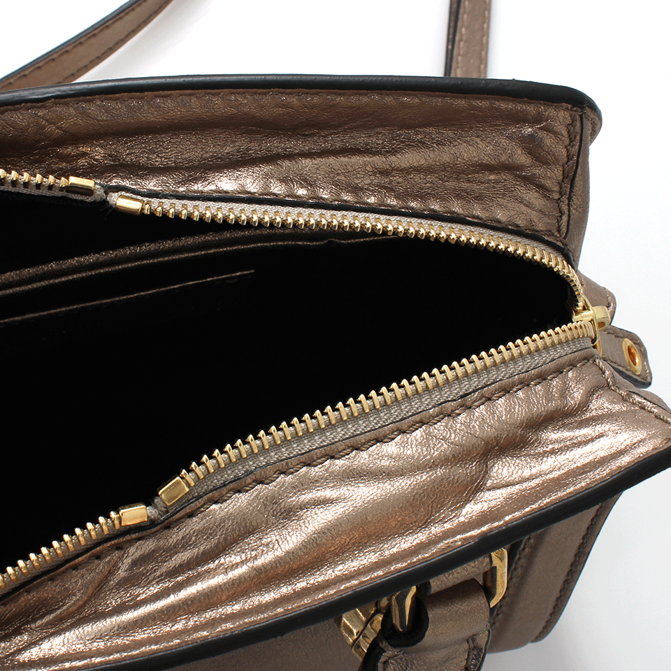 ALEXANDER MCQUEEN-Mini Padlock Tote-NUDE