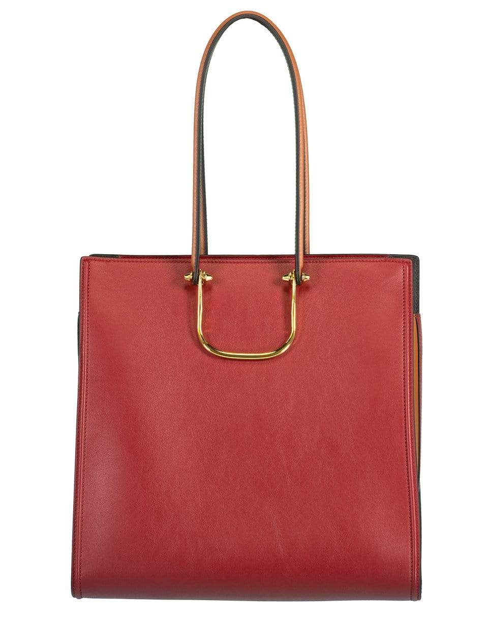 ALEXANDER MCQUEEN-The Tall Story Tote-WINE/MLT