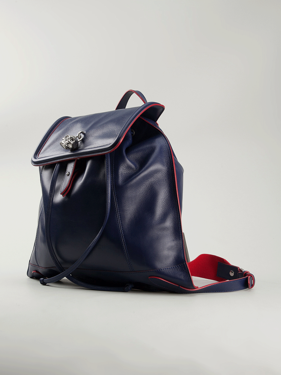 ALEXANDER MCQUEEN-Padlock Backpack-BLUE/RED