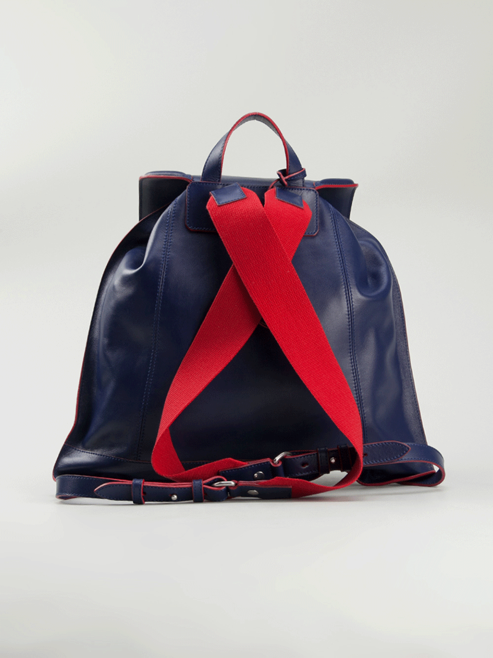 ALEXANDER MCQUEEN-Padlock Backpack-BLUE/RED